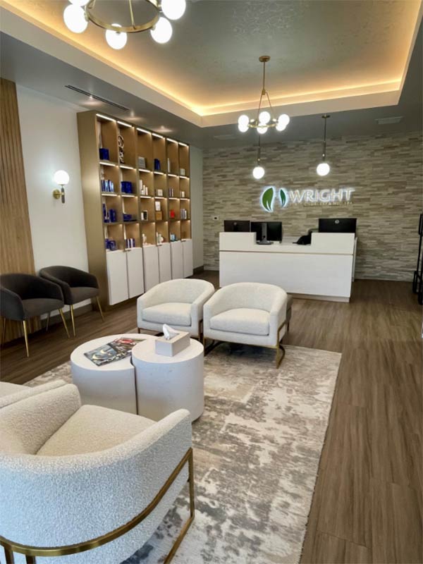 Wright Plastic Surgery and Med Spa lobby